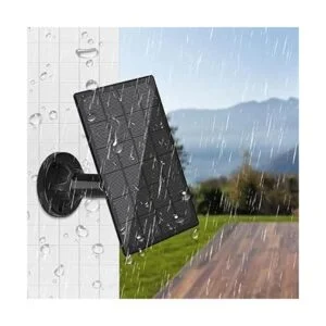 Panel solar compatible con cámara inalámbrica alimentada_4