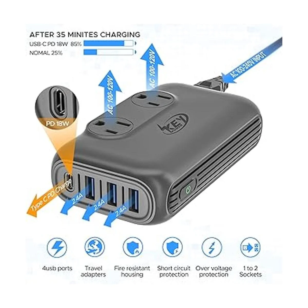 Convertidor de voltaje de 230 W de 220 V a 110 V y_2