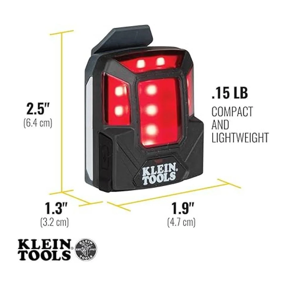 Klein Tools 56063 Luz de seguridad recargable con imán_5