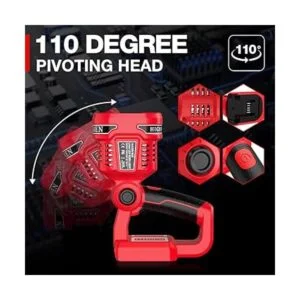 DTEZTECH Luz de trabajo LED de 12 W 1120 lm alimentada por_4