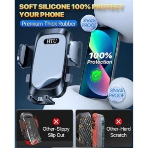 HTU Soporte de teléfono para automóvil grado militar_5