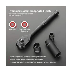 Eastvolt Kits de herramientas mecánicas juego de llaves_5