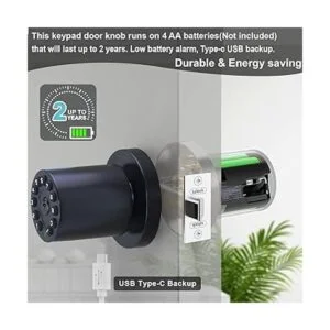 iulock Cerradura de puerta con código perilla de puerta_5