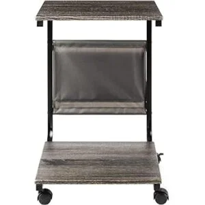 Seville Classics Mesa auxiliar en forma de C madera de_7