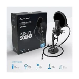 Amcrest Micrófono USB para grabaciones de voz podcasts_6