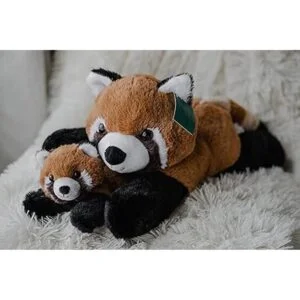 Red Pandas Juego de juguetes de peluche súper suaves para_6