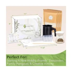 YNATRY Kit de fabricación de velas de soja de 86 piezas_3