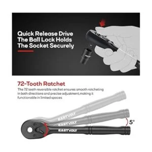 Eastvolt Kits de herramientas mecánicas juego de llaves_4