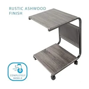 Seville Classics Mesa auxiliar en forma de C madera de_4