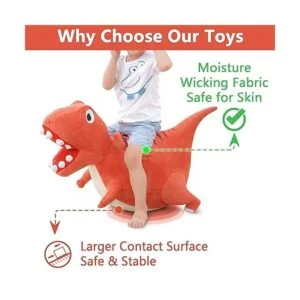 iPlay iLearn Bouncy Pals Bola de tolva de dinosaurio_3