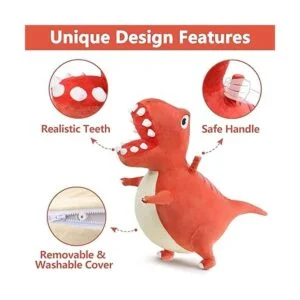 iPlay iLearn Bouncy Pals Bola de tolva de dinosaurio_4