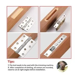 DUEBEL Plantilla de bisagra de puerta de aleación de_3