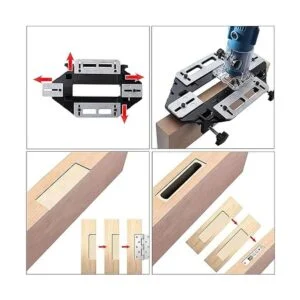 DUEBEL Plantilla de bisagra de puerta de aleación de_2