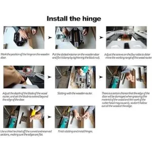 DUEBEL Plantilla de bisagra de puerta de aleación de_6