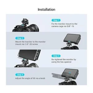 SmallRig Soporte ajustable para monitor de cámara para_7