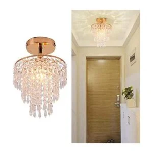 Lámpara de techo pequeña de cristal de montaje empotrado_1