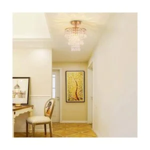 Lámpara de techo pequeña de cristal de montaje empotrado_4