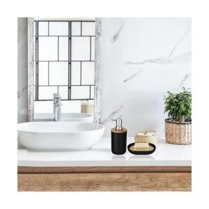 iMucci Juego de accesorios de baño con bote basura_2