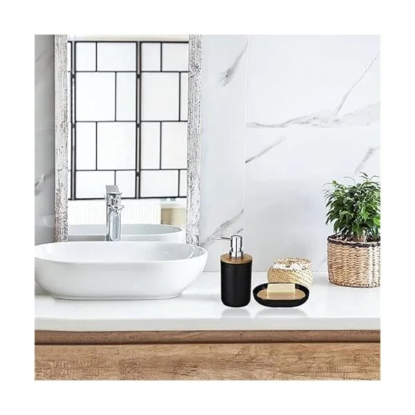 iMucci Juego de accesorios de baño con bote basura_2