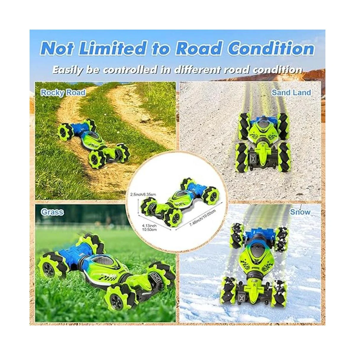 Fosgoit Gesture Auto RC 4WD 2.4 GHz coche de acrobacias_6