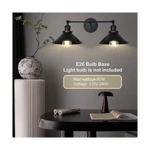 PUUPA 2 luces de tocador de baño tubo industrial_4