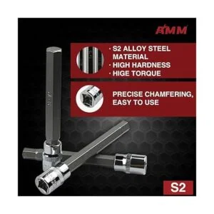 AMM Juego de llaves hexagonales Allen extralargas de 19_3