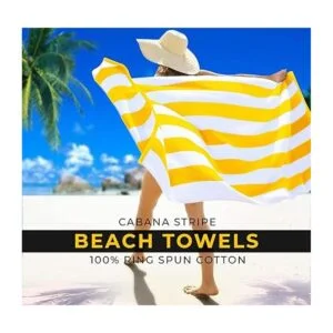 Avalon Cabana Toallas de playa paquete de 4 tamaño de_3