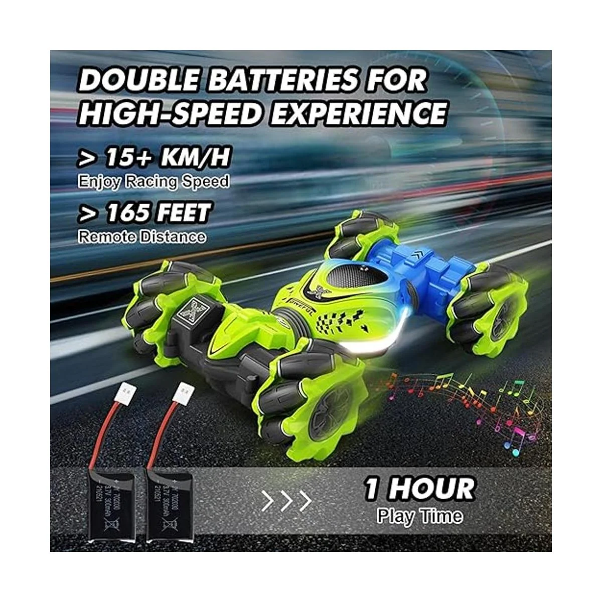 Fosgoit Gesture Auto RC 4WD 2.4 GHz coche de acrobacias_5