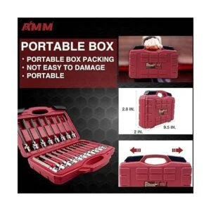 AMM Juego de llaves hexagonales Allen extralargas de 19_4