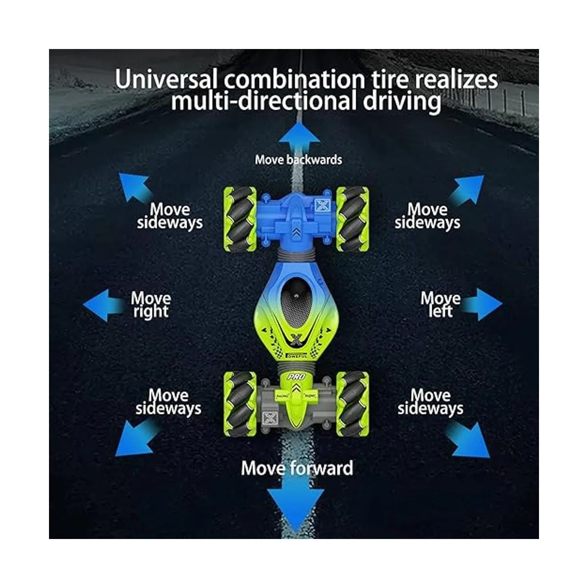 Fosgoit Gesture Auto RC 4WD 2.4 GHz coche de acrobacias_4