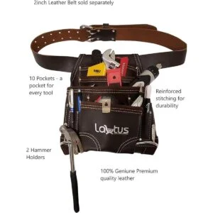 LAUTUS Bolsa de herramientas de cuero curtido con aceite_5