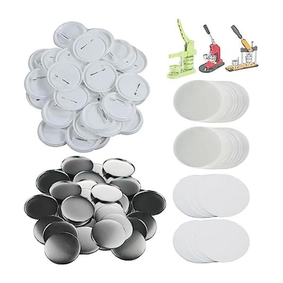 Happizza 200 juegos de piezas de botón trasero de 2.283_1