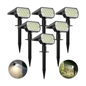 WELALO Luces solares para exteriores paquete de 6_1