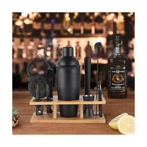 JNWINOG Juego de coctelera de 11 piezas kit de barmending_4