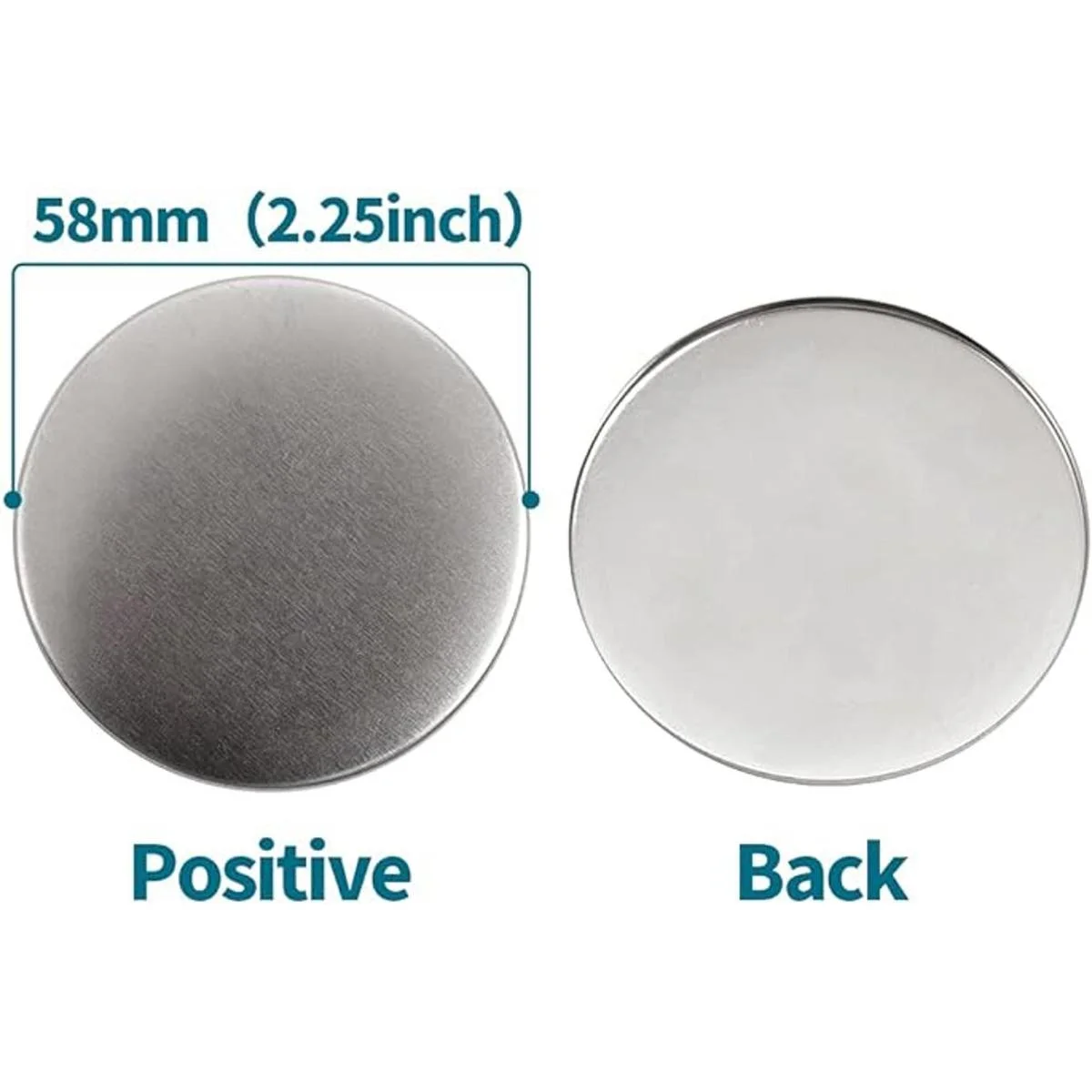 Happizza 200 juegos de piezas de botón trasero de 2.283_3