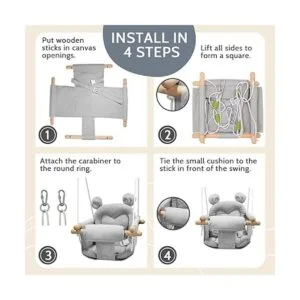 GFU Columpio de lona para bebé para exteriores e_5