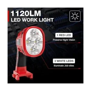 DTEZTECH Linterna de 12W 1120LM para batería de iones de_4