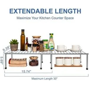 STORAGE MANIAC Juego de 4 estantes de cocina estantes_3