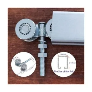 YUEBM 2 piezas de ruedas de rodillos de riel para riel de_5