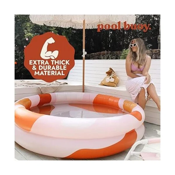 Pool Buoy Piscina inflable redonda con bolsa de_4