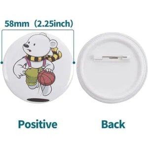 Happizza 200 juegos de piezas de botón trasero de 2.283_5