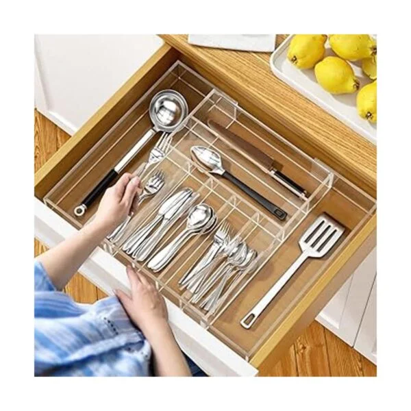 NIUBEE Organizador de cajones de cocina expandible para_5