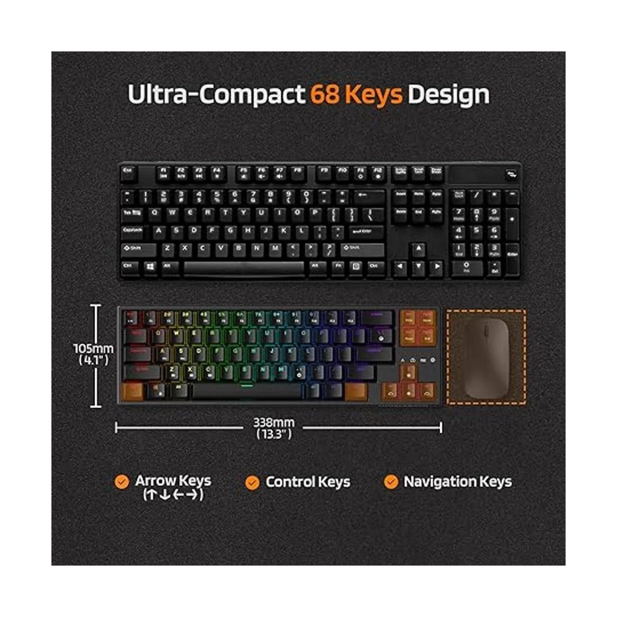 LTC NB681 Nimbleback Teclado mecánico con cable 65_3