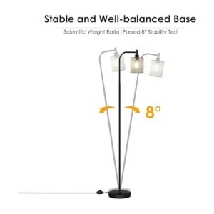 BoostArea Lámpara de pie industrial lámpara de pie con_5