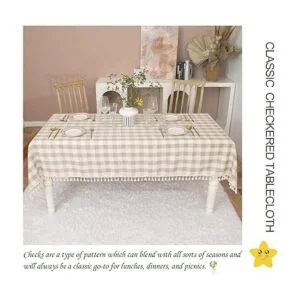 Midsummer Breeze Mantel de estilo rústico a cuadros_5