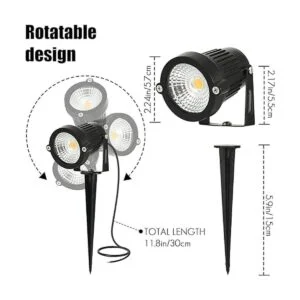 ACHENGE Focos LED de paisaje de bajo voltaje 5 W 12 V_2