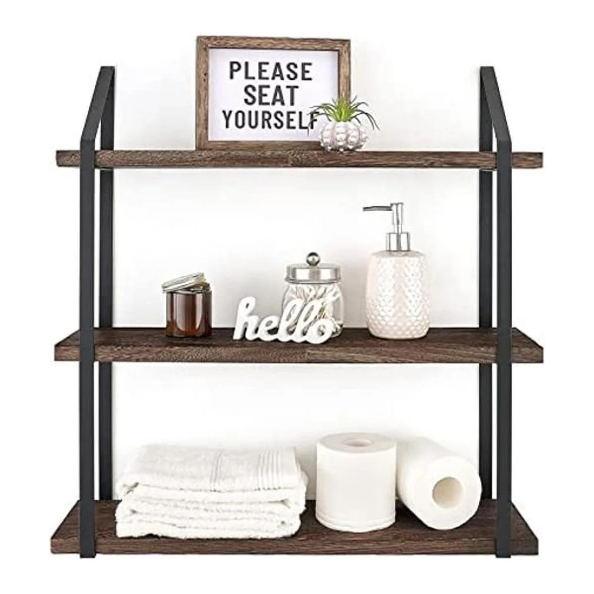 Mkono Estante de pared flotante de 3 niveles de 23.5_1