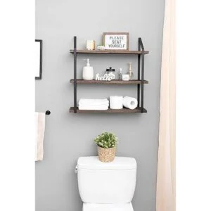 Mkono Estante de pared flotante de 3 niveles de 23.5_2