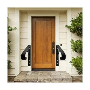 SCIEO Pasamanos negros de un solo escalón barandilla_2