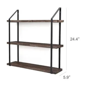 Mkono Estante de pared flotante de 3 niveles de 23.5_3